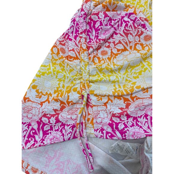 IBKUL Womens Long Sleeve Top Half-Zip Floral Print Pink Yellow UPF 50 Size S - Picture 8 of 8